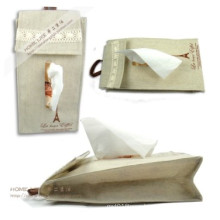 Fashion Cotton and Linen Hanging Receive Tissue Box (MU1017)